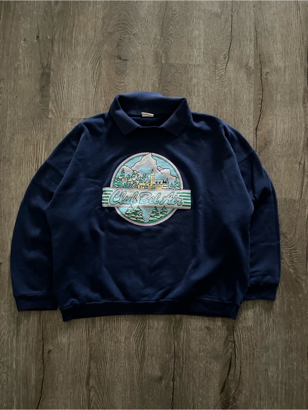 90s Club Bel Air Colared Crewneck
